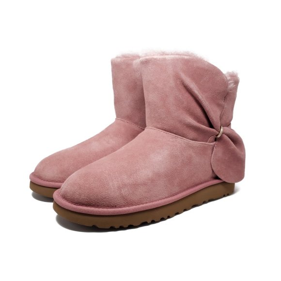 UGG Classic Mini Twist Boots in Pink Dawn Size 8 - Picture 6 of 8